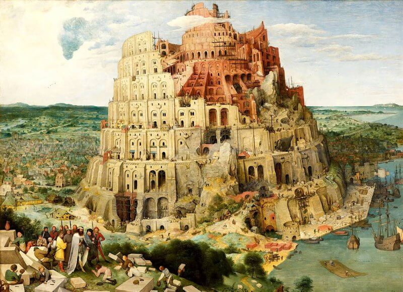 obraz wieża Babel