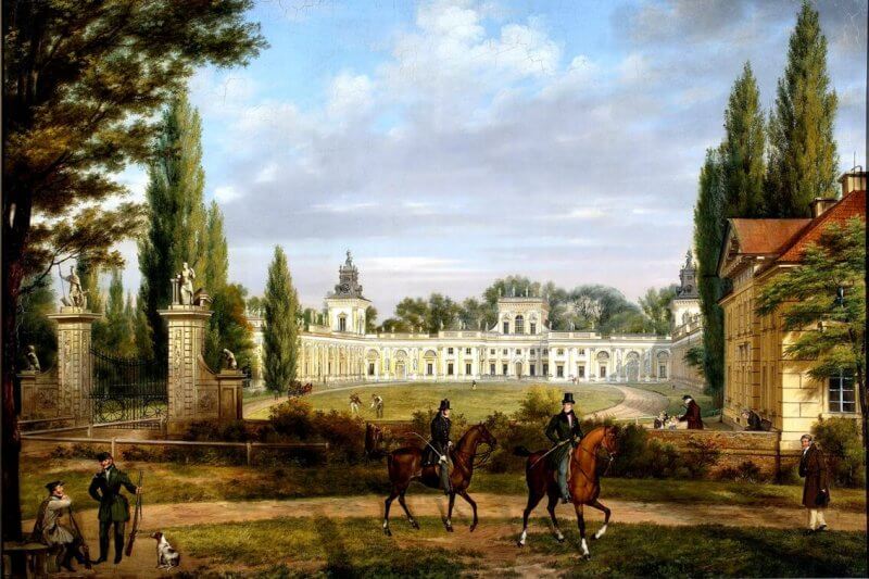 obraz widok pałacu w Wialnowie