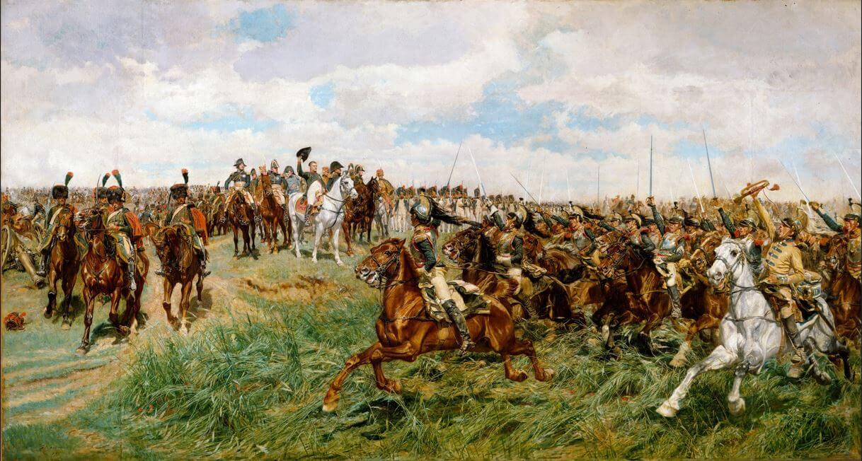 Reprodukcja obrazu „Szarża Francuskich Kirasjerów pod Frydlandem” – Jean-Louis-Ernest Meissonie