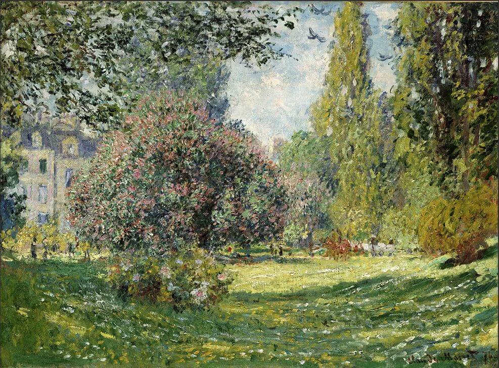 Subtelny pejzaż impresjonistyczny reprodukcja obrazu Krajobraz Claude Monet na płótnie