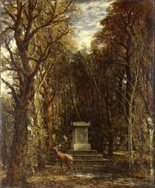 Reprodukcja obrazu „Grobowiec pamięci Sir Joshuy Reynoldsa” – John Constable