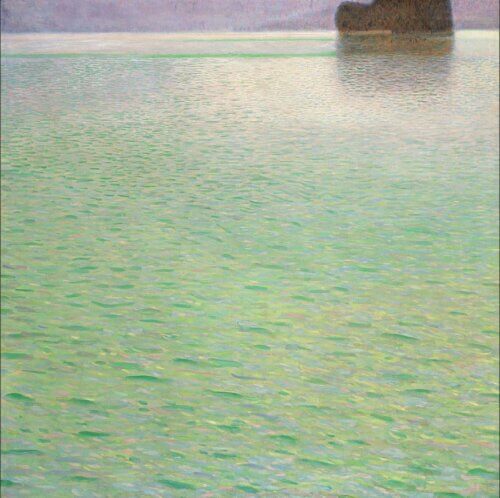 Island in Lake Attersee